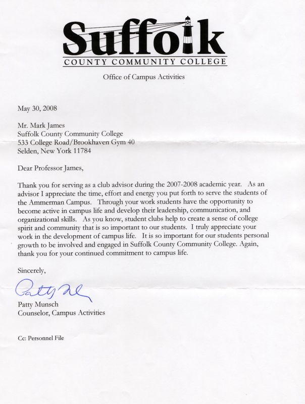 SCCC Thank You