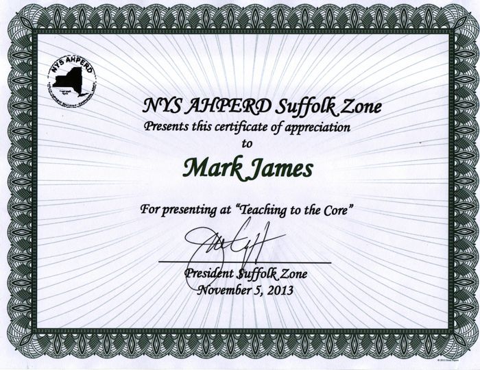 NYS AHPERD Suffolk Zone 2013 - lecture