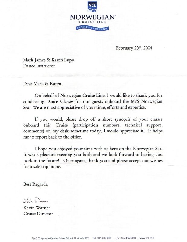 Norwegian Cruise Lines - Thank You 3