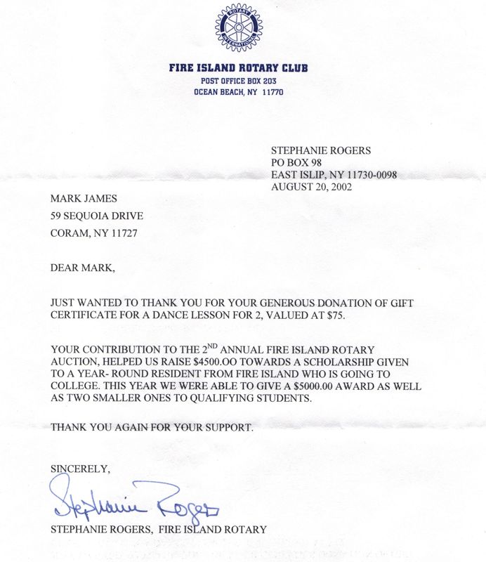 Rotary - Thank You